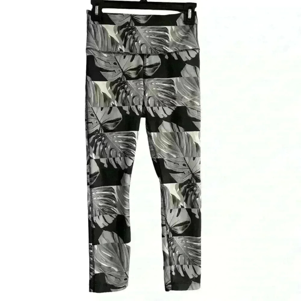 Nike Fast Black Runway‎ Print Crop Running Tights